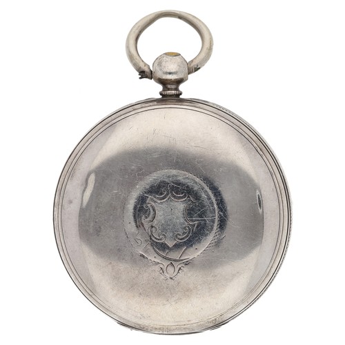 367 - Mercer, London - Victorian silver fusee lever pocket watch, London 1875, signed movement, no. 13831,... 