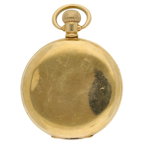 388 - Buren Grand Prix gold plated lever pocket watch, signed 15 jewel movement, with compensated balance ... 