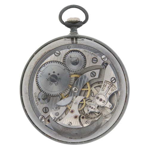 404 - Swiss novelty erotic automaton desk ball watch, the 15 jewel movement signed Erax, the dial depictin... 