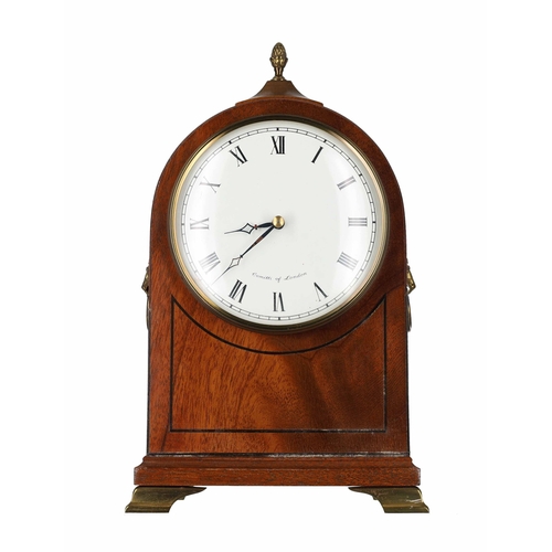 1213 - Regency style mahogany mantel clock timepiece, the 4.5