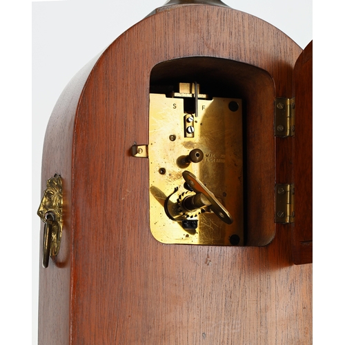 1213 - Regency style mahogany mantel clock timepiece, the 4.5