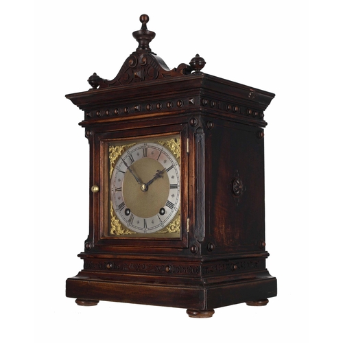 1231 - Winterhalder & Hofmeier walnut mantel clock, the 5
