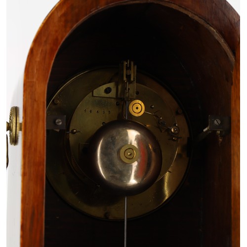 1232 - Early 20th century mahogany mantel clock, the 5.5