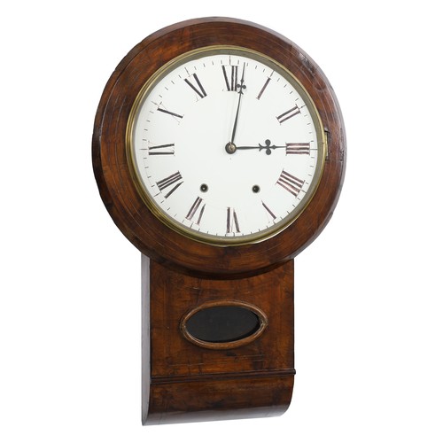 1249 - Two American two train wall clocks (2) (one at fault) 
