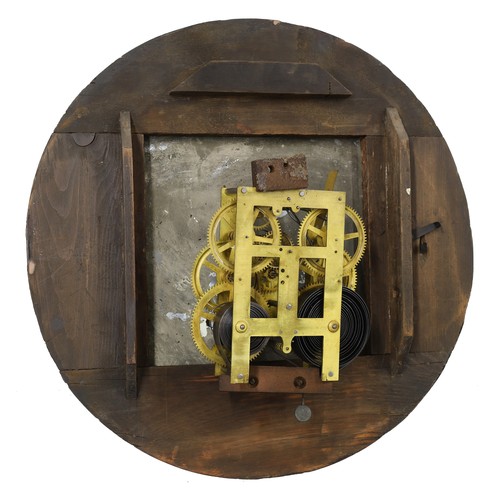 1249 - Two American two train wall clocks (2) (one at fault) 
