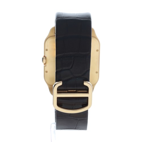 6 - Cartier Santos Dumont 18ct rose gold gentleman's wristwatch, reference no. 2650, serial no. 36642xxx... 