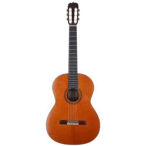 2282 - 1973 Ryoji Matsuoka 60 classical guitar, made in Japan; Back and sides: rosewood, light marks and we... 