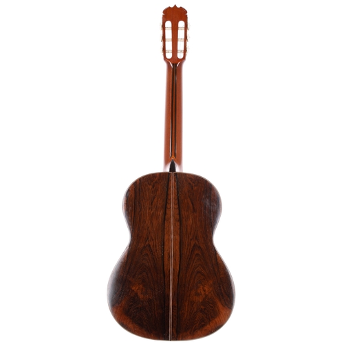 2282 - 1973 Ryoji Matsuoka 60 classical guitar, made in Japan; Back and sides: rosewood, light marks and we... 