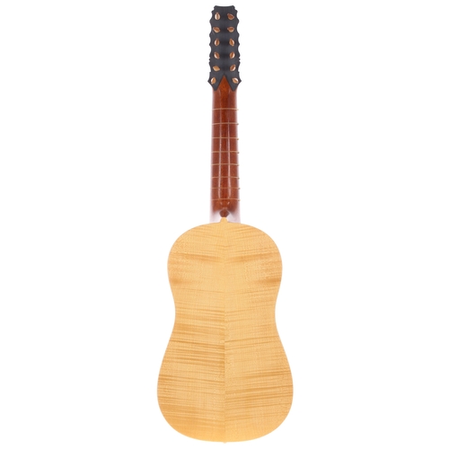 2285 - 2009 Michael P Nalysnyk Vihuela; Back and sides: maple; Top: fine grain spruce; Neck: mahogany with ... 