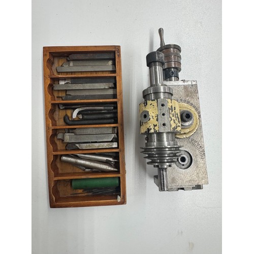 1380 - Cowells 90CW clockmaker's lathe, with electric motor and accessories, 19