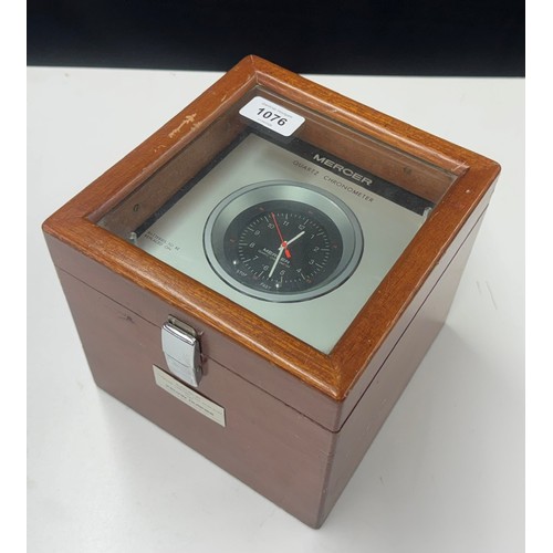 1076 - Mercer Quartz marine chronometer by Thomas Mercer Ltd supplied for Kelvin Hughes, serial no. MQ 015,... 