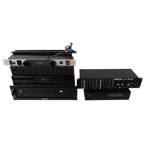Four hifi units to include a Denon DCD485 CD player, a DCD-735 CD ...