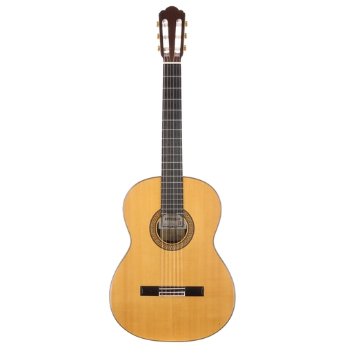 2251 - Asturias 3456S John Mills classical guitar, made in Japan; Back and sides: Indian rosewood; Top: nat... 
