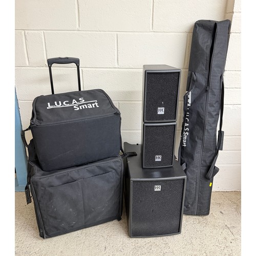 HK Audio Lucas Smart PA system comprising powered sub speaker with ...