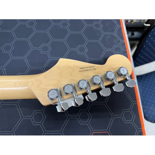 1 - 2018 Fender American Elite Stratocaster electric guitar, made in USA; Body: tobacco sunburst finishe... 