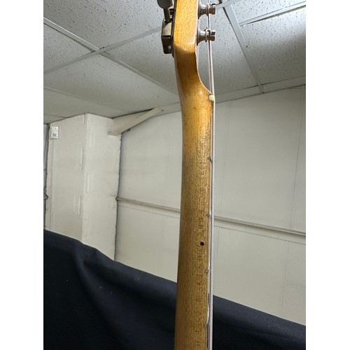 6 - 1959 Fender Stratocaster electric guitar, made in USA; Body: three-tone sunburst finished alder, som... 