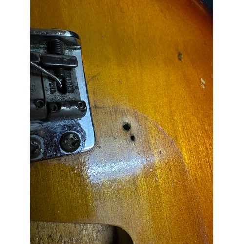 6 - 1959 Fender Stratocaster electric guitar, made in USA; Body: three-tone sunburst finished alder, som... 