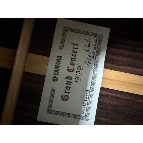 2264 - 2013 Yamaha Grand Concert GC32C classical guitar, made in Japan; Back and sides: Indian rosewood; To... 