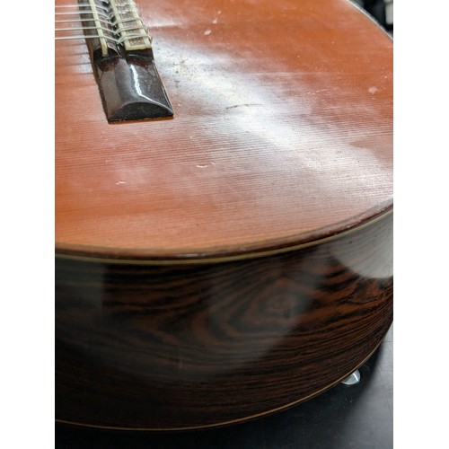 2282 - 1973 Ryoji Matsuoka 60 classical guitar, made in Japan; Back and sides: rosewood, light marks and we... 