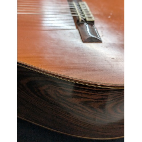 2282 - 1973 Ryoji Matsuoka 60 classical guitar, made in Japan; Back and sides: rosewood, light marks and we... 