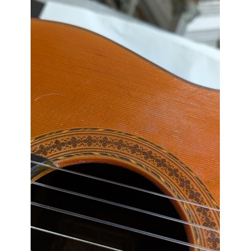 2282 - 1973 Ryoji Matsuoka 60 classical guitar, made in Japan; Back and sides: rosewood, light marks and we... 