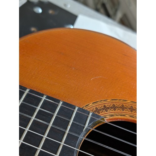 2282 - 1973 Ryoji Matsuoka 60 classical guitar, made in Japan; Back and sides: rosewood, light marks and we... 