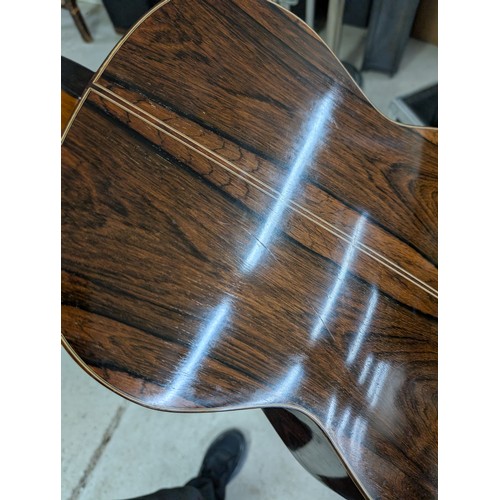 2282 - 1973 Ryoji Matsuoka 60 classical guitar, made in Japan; Back and sides: rosewood, light marks and we... 