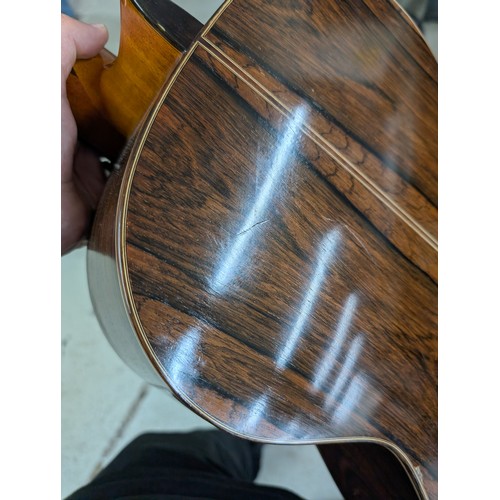2282 - 1973 Ryoji Matsuoka 60 classical guitar, made in Japan; Back and sides: rosewood, light marks and we... 