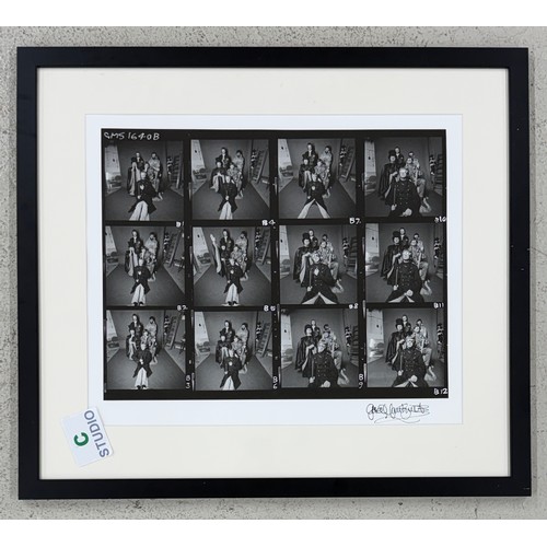 53 - Gered Mankowitz (born 1946) - The Electric Prunes, contact sheet, 1969, printed later, bromide print... 