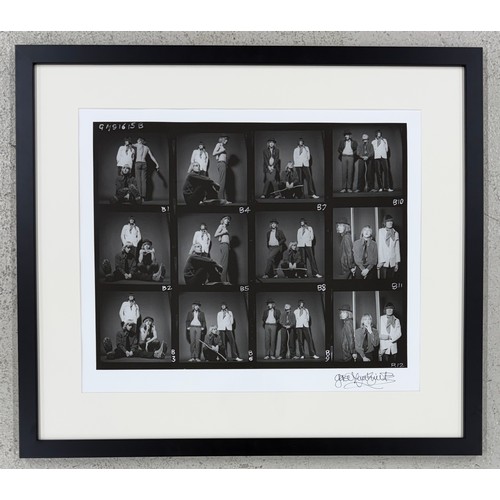 55 - Gered Mankowitz (born 1946) - Soft Machine contact sheet, 1967, printed later, bromide print, signed... 