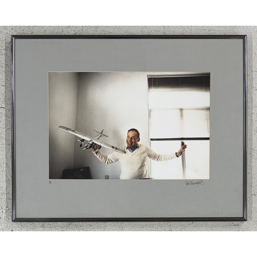 11 - Gered Mankowitz (born 1946) - Mel Brooks with Aeroplane, 1987, printed later, limited edition Focus ... 