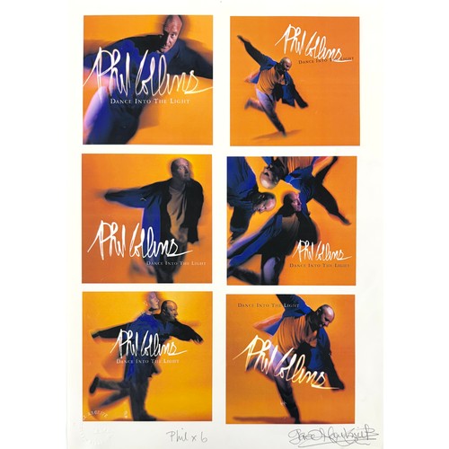 98 - Gered Mankowitz (born 1946) - Phil Collins 'Dance into the Light' sample covers proof, 1996, colour ... 