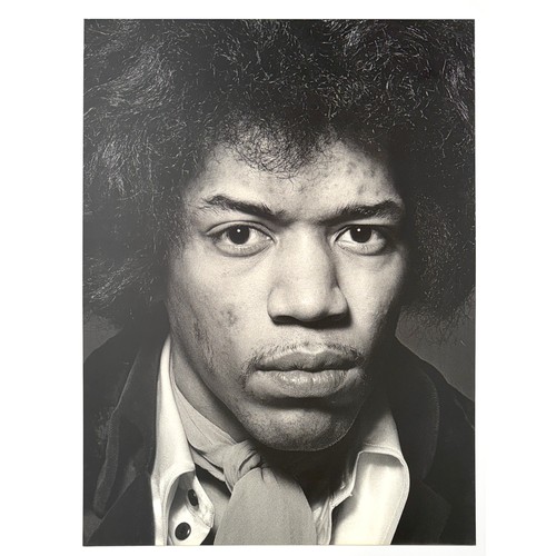 Gered Mankowitz (born 1946) - Jimi Hendrix Close-up, Mason's Yard Studio, London, 1967, printed later, large and impressive limited edition print on metal, signed by the artist and numbered 2/5 verso, 39.25 x 29.25"