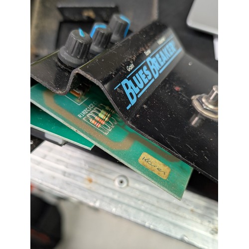 1569 - Marshall Blues Breaker effects pedal, made in England, missing battery compartment cover... 