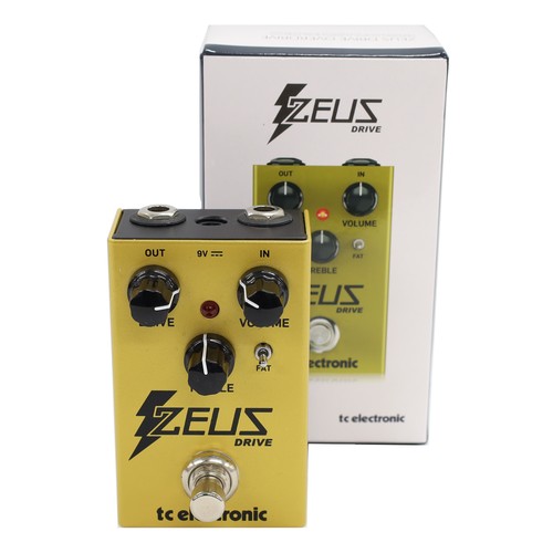 1582 - Tone City Aviator Flanger guitar pedal; together with a TC Electronic Zeus Drive Overdrive guitar pe... 