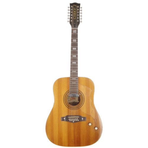 905 - Eko Ranger 12 electro-acoustic guitar, with soft bag; together with a Freshman FA200D acoustic guita... 