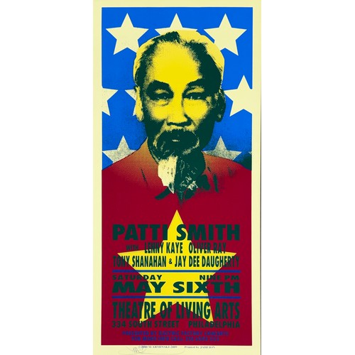 161 - Mark Arminski (born 1950) - Patti Smith One More Revolution tour merchandise poster, 2000, printed l... 