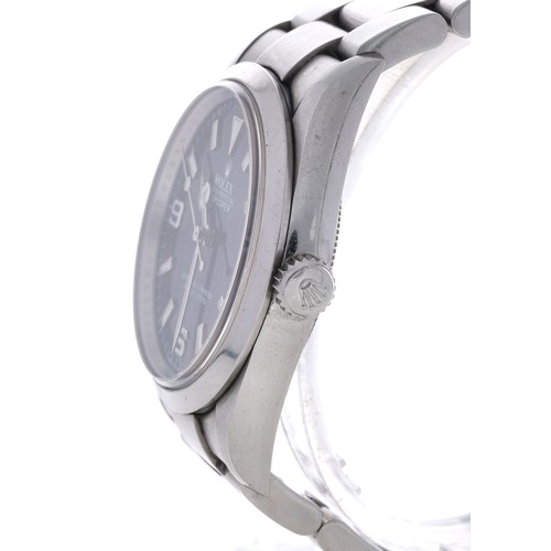 1 - Rolex Oyster Perpetual Explorer stainless steel gentleman's wristwatch, reference no. 114270, serial... 