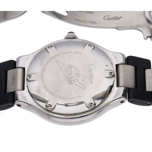 7 - Must De Cartier 21 Autoscaph automatic stainless steel gentleman's wristwatch, reference no. 2427, s... 