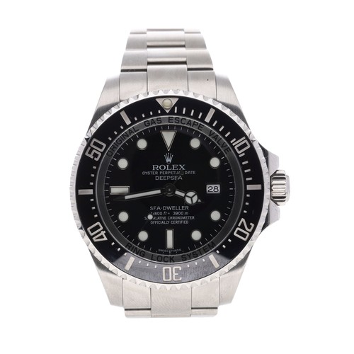 11 - Rolex Oyster Perpetual Date Deepsea Sea-Dweller stainless steel gentleman's wristwatch with titanium... 