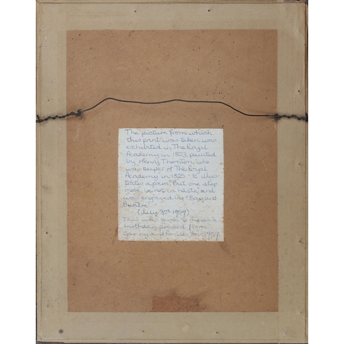 35 - Jacqueline du Pré - a framed print of a painting by Henry Thornton which illustrates a poem 'But one... 