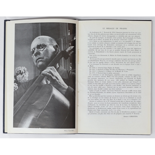 55 - Pablo Casals (Spanish 1876-1973) interest - a signed Programme for The Festival de Prades Abbaye de ... 