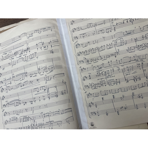 17 - Iris Greep - Sonata for Piano & 'Cello in B Minor, score and 'Cello parts for movements 2,3 and ... 