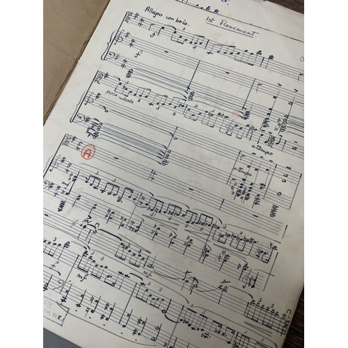 17 - Iris Greep - Sonata for Piano & 'Cello in B Minor, score and 'Cello parts for movements 2,3 and ... 
