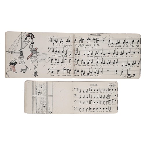 15 - Iris du Pré - Jacqueline du Pré's First and Second Violoncello exercise books, dated March 1950, The... 