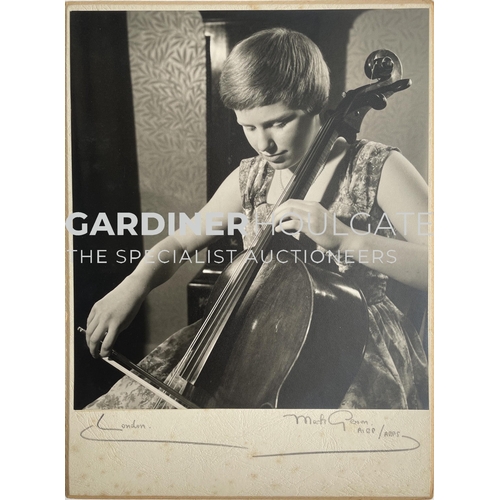 52 - Photographs - 3 Mounted portrait photographs of Jacqueline du Pré, April 1961, each 20cm x 28cm© Mar... 