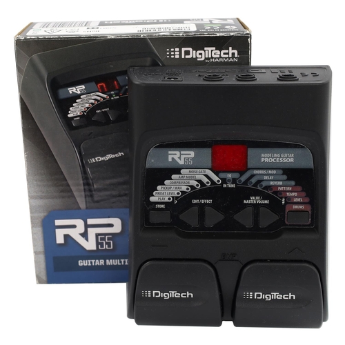 1615 - Zoom GFX-707 guitar pedal, boxed; together with a DigiTech RP55 guitar pedal, boxed (2)... 