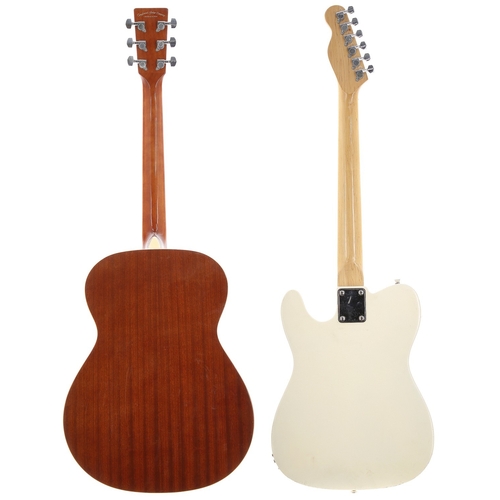 914 - Tanglewood DBT DLXF acoustic guitar in need of some restoration, with gig bag; together with a Renwi... 