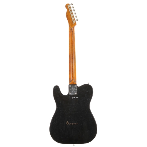 919 - Custom made Tele type electric guitar, comprising Wilkinson and other parts, with gig bag... 