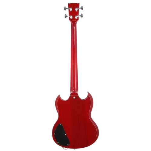 927 - Tokai EB bass guitar, made in China; cherry finish with some knocks to edges; upgraded Gotoh 350 tun... 